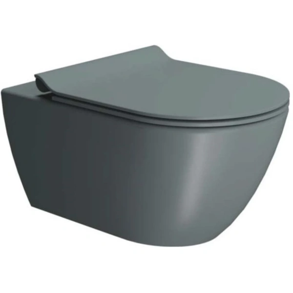 сиденье для унитаза gsi pura ms86csn04 с микролифтом, agave matte