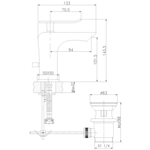 смеситель для раковины lemark contest lm5806cw