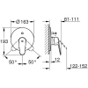 смеситель для ванны grohe eurodisc cosmopolitan 19548ls2