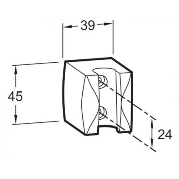 держатель для ручного душа jacob delafon basic e75063-cp