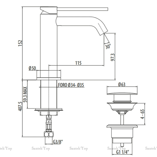 смеситель для раковины gattoni circle two 9142/91no черный матовый