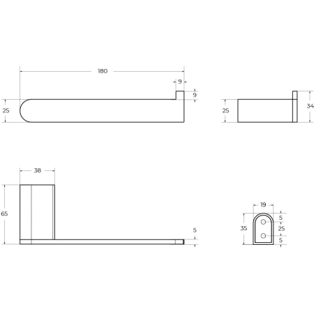 держатель туалетной бумаги cezares stylus stylus-ph-boro золотой матовый