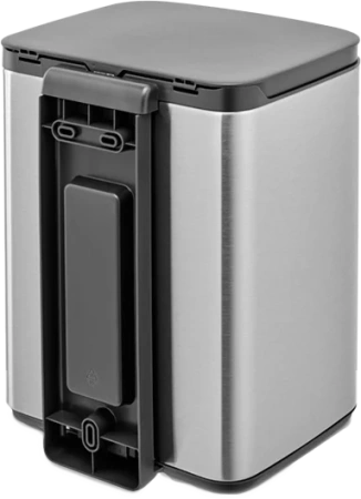 мусорное ведро brabantia bo 222962 7 л, матовая сталь