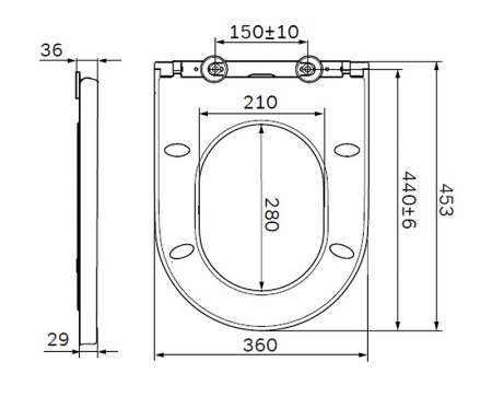 сиденье для унитаза am.pm inspire, быстросъемное с микролифтом, c507854wh