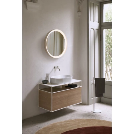 раковина gsi kube x 945811 накладная, 60x37 см, bianco lucido (белый глянец)