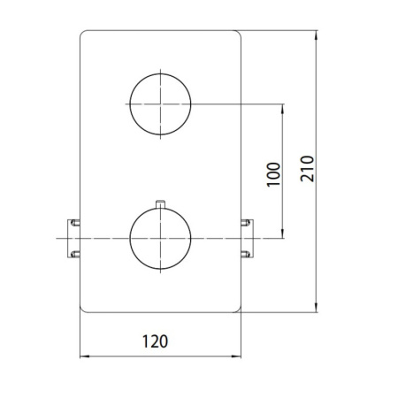 смеситель для душа bossini cube z00061.030 с термостатом хром