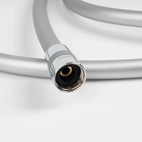 шланг для душа iddis optima home oph20sli19, цвет серебро, силиконовый, 2,0м,
