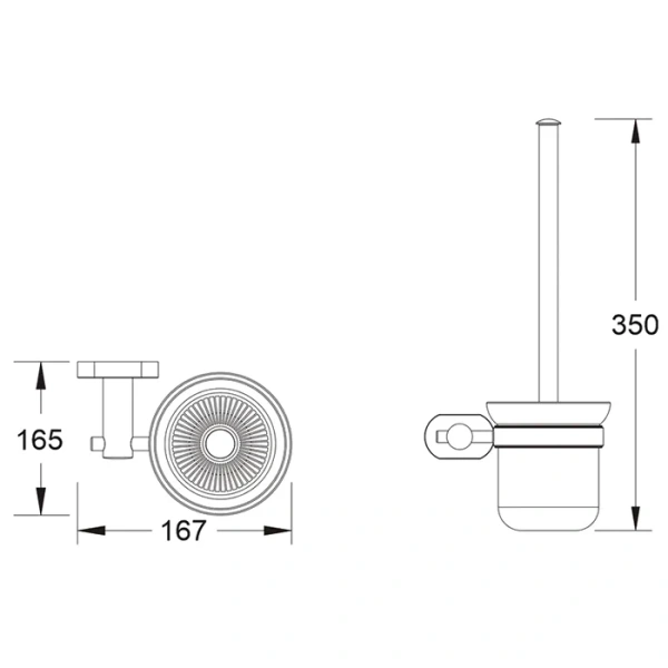 Ёршик для унитаза Shevanik SG51 SG5100 хром