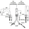 смеситель на борт ванны paffoni light lig047hg