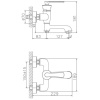 смеситель для ванны haiba hb60181-5 цвет золото