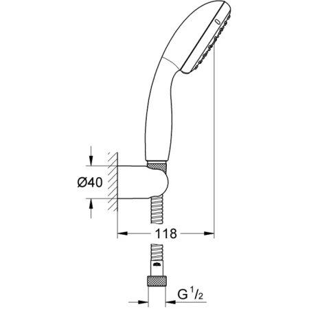 душевой набор grohe new tempesta 2780310e
