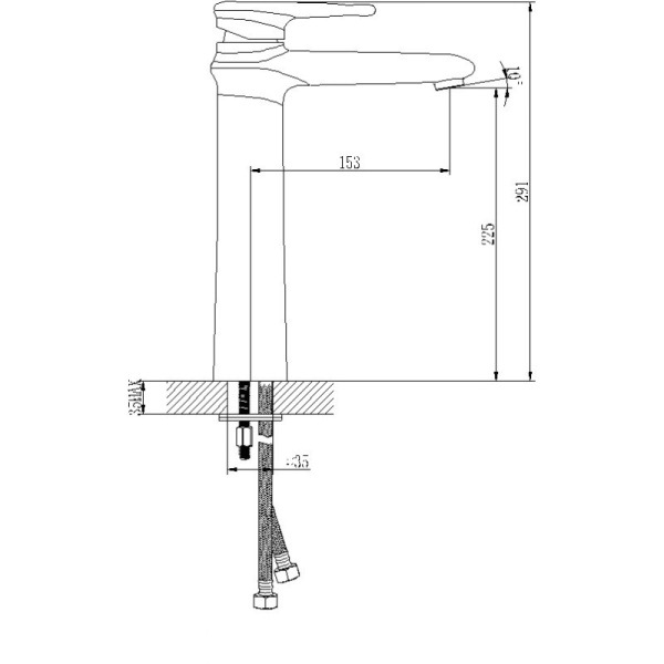 смеситель для раковины lemark status lm4409c