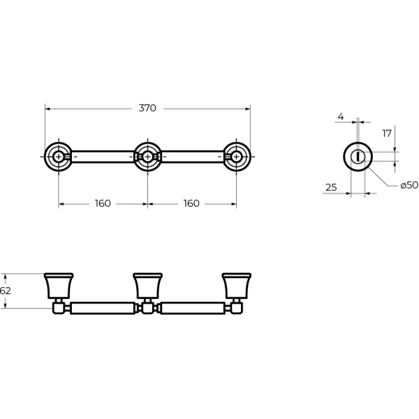 Держатель туалетной бумаги Cezares Liberty CZR-F-8989A двойной Хром