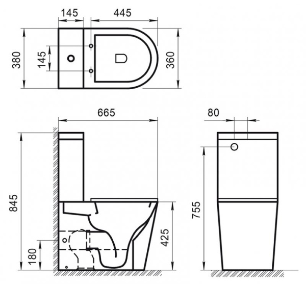 бачок для унитаза belbagno sfera-r bb2141t белый