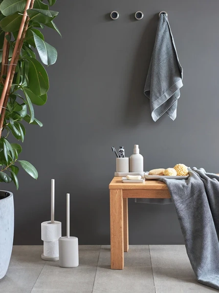 Ёршик для унитаза Bergenson Bjorn Slim BB0000934 светло-серый