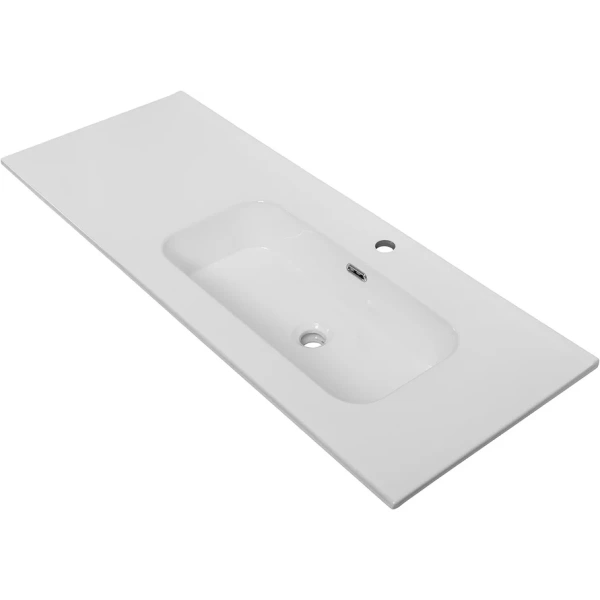 раковина cezares duet czr-8095-120-r 121x46 см r, накладная, белый