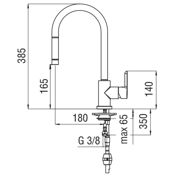смеситель для кухни nobili abc ab87137/1cr