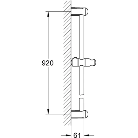 душевая штанга 920 мм grohe tempesta classic 27524000
