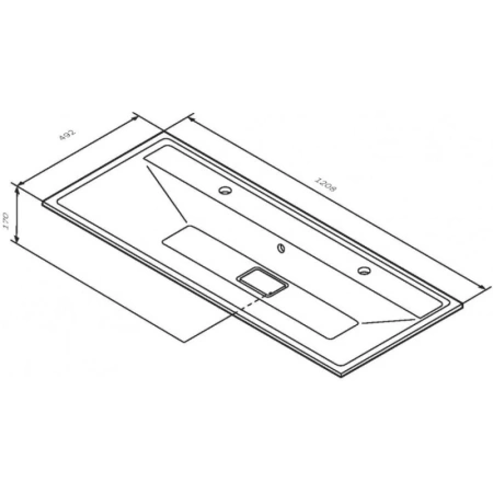 раковина am.pm inspire v2.0 120 m50awpx1201wg белая матовая