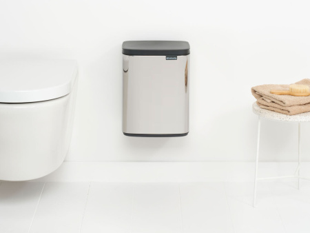 мусорное ведро brabantia bo 222948 7 л, полированная сталь