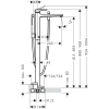 смеситель напольный для ванны hansgrohe metropol 32532990