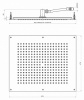 верхний душ bossini dream flat h38391.073, черный матовый. (073)