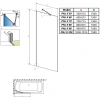 шторка для ванны radaway idea pnj ii 70 10001070-01-01 прозрачное