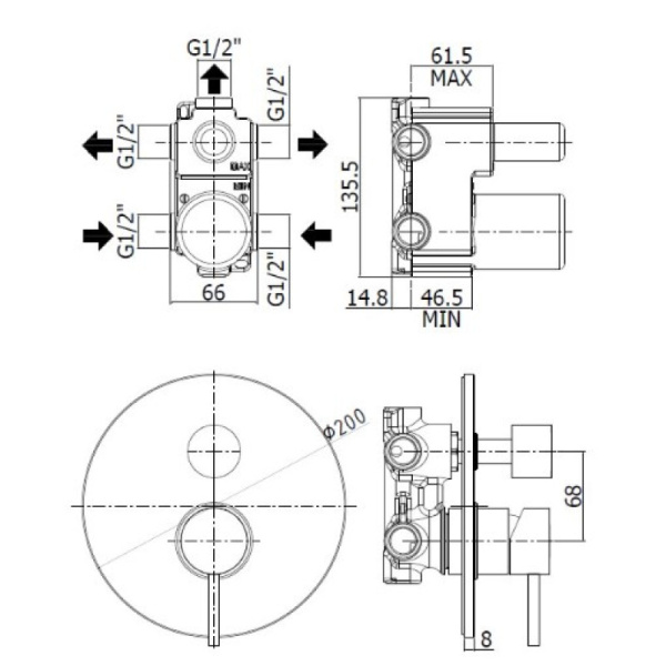 смеситель для ванны paffoni light lig019hgsp