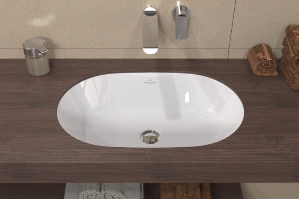 раковина встраиваемая 57 см villeroy & boch architectura 5a76 60 01 альпийский белый