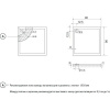 душевой поддон 90x90 см aquanet alfa delta cube 00168433 из искусственного камня, цвет белый