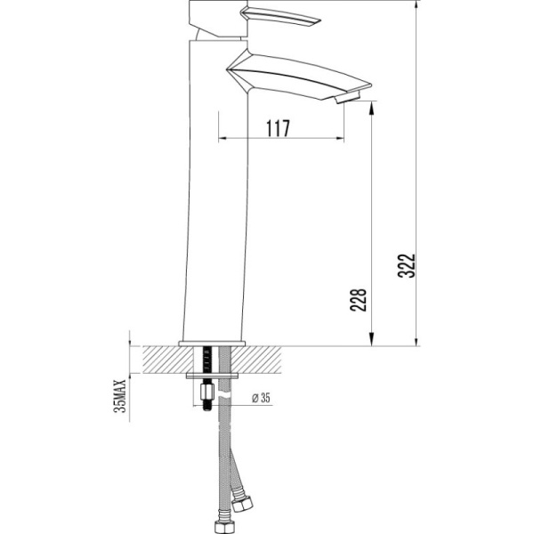 смеситель для раковины lemark atlantiss lm3209c