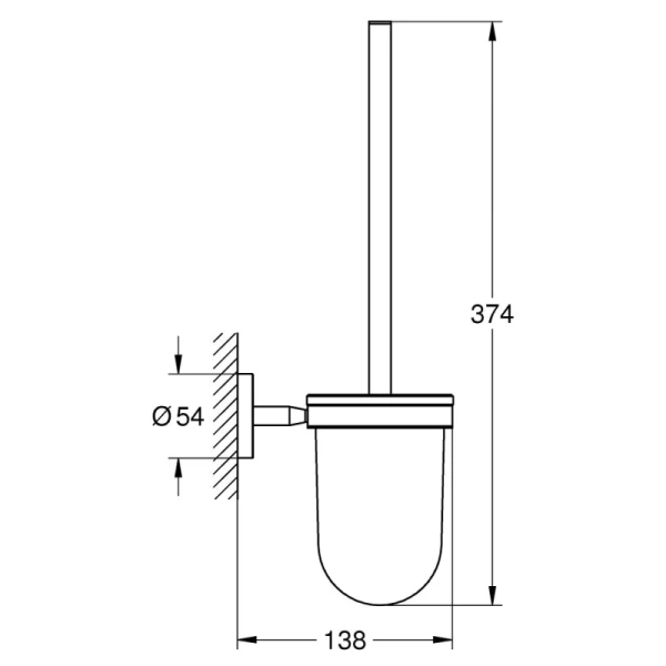 Ершик для унитаза Grohe BauCosmopolitan 40463001