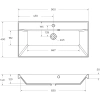 раковина полувстраиваемая belbagno 90 bb900/450-lv-mr-ast белая