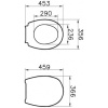 сиденье для унитаза vitra universal дюропласт, цвет белый, 115-003-001