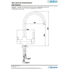 смеситель для кухни e.c.a. dual flow 102118005ex