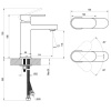 смеситель для раковины без донного клапана ravak chrome cr 014.20bl x070428