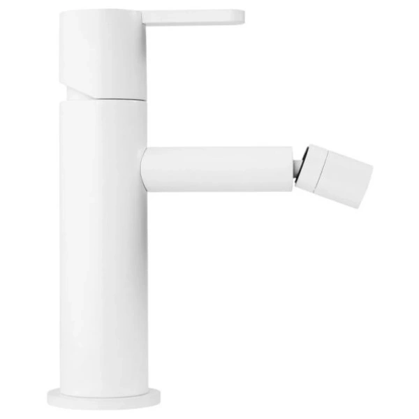 смеситель cezares leaf leaf-bsm-bio для биде, с донным клапаном, белый матовый