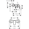 смеситель для душа hansgrohe logis 71600670