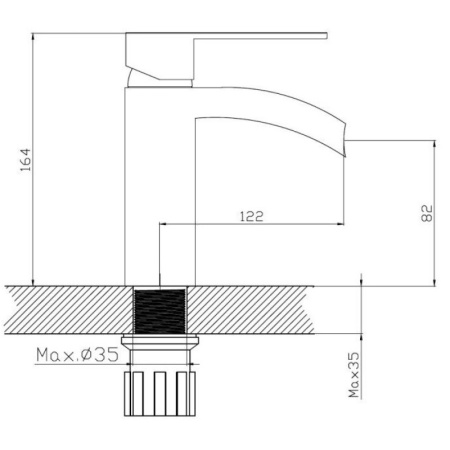 смеситель для раковины haiba hb13505