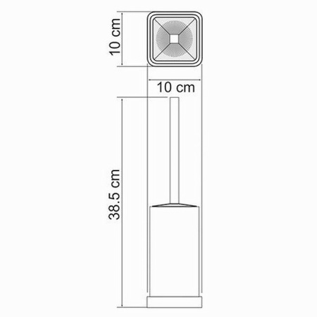 ершик для унитаза wasserkraft k-1037 хром
