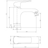 смеситель для раковины esko dublin (db 26)