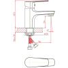 смеситель для раковины orange loop m26-021br бронза