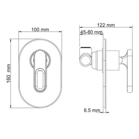 гигиенический душ со смесителем wasserkraft kammel a111856 цвет хром