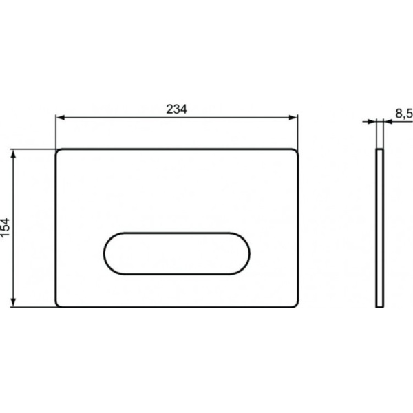 кнопка для инсталляции ideal standard oleas™ m4 r0126jg