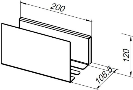 полка aquanet магнум 00302229 20x120 белая