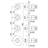 термостат для ванны paffoni modular box mde019cr