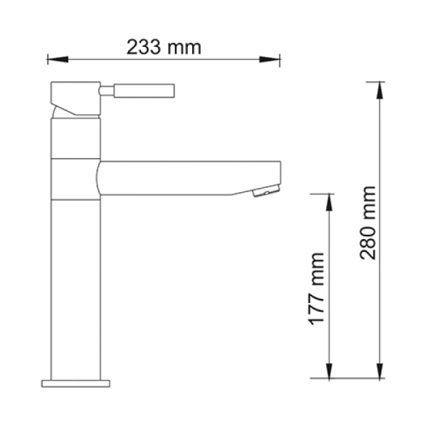 смеситель для кухни wasserkraft main 4107 цвет хром