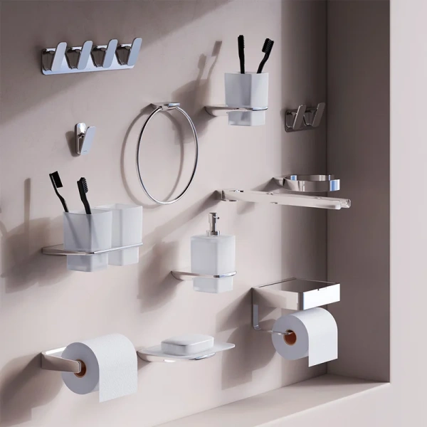 Ёршик для унитаза AM.PM Inspire V2.0 A50A33400 настеный, хром | стекло матовое