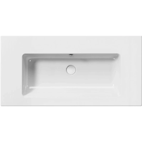 раковина gsi pura 8844111 подвесная, 100x50 см, bianco lucido (белый глянец)