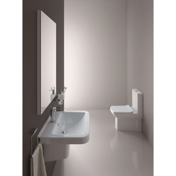 раковина полувстраиваемая creavit lara 60 lr060-00cb00e-0000, белая